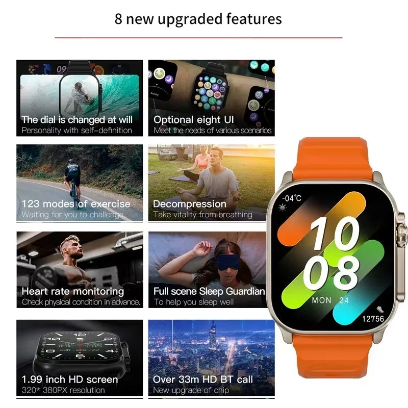 Discover the X10 Ultra Smartwatch: Your Ultimate Fitness Companion with Heart Rate Monitor and Message Alerts for iOS and Android